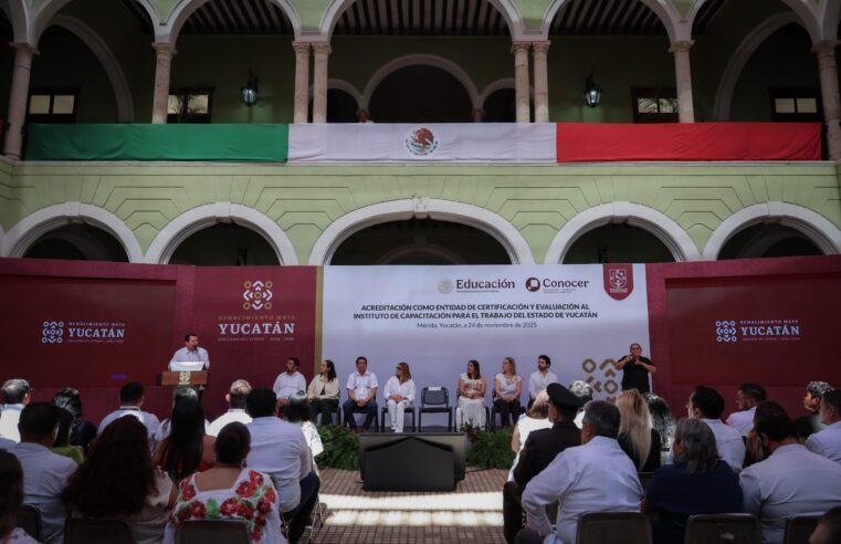 Gobierno de Yucatán fortalece la capacitación técnica con acreditación Conocer