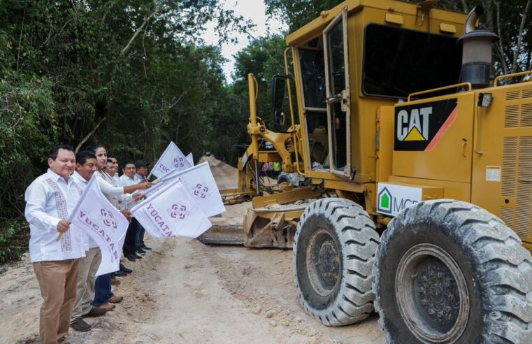 Díaz Mena cumple compromiso con familias de Temozón y Chemax