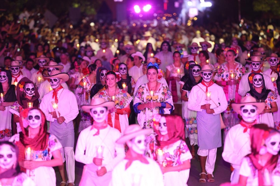 Concluye el Festival de Ánimas en Mérida con más de 200 mil asistentes y 21 eventos