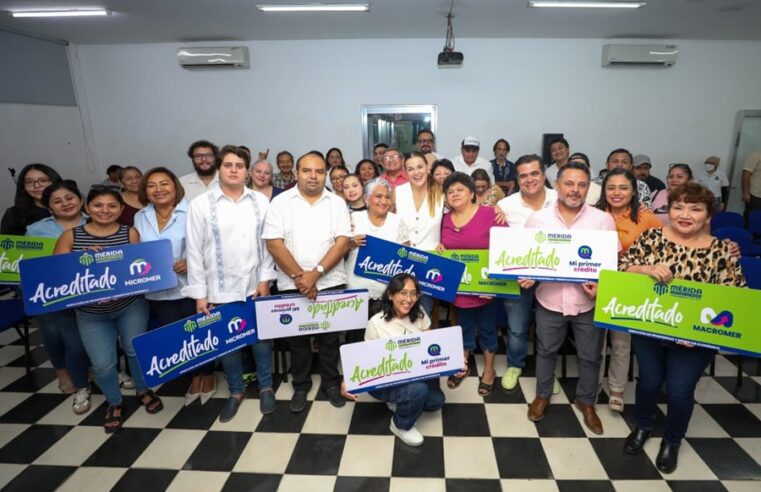 Cecilia Patrón fortalece la economía en Mérida con la entrega de nuevos créditos