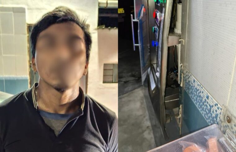 Detienen a sujeto por dañar dispensador de agua en el Periférico de Mérida