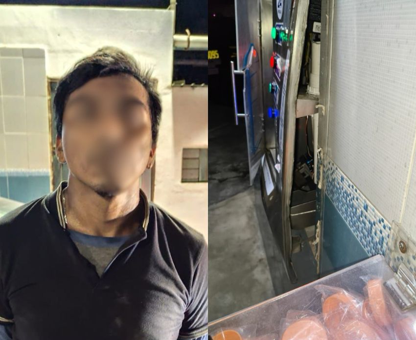 Detienen a sujeto por dañar dispensador de agua en el Periférico de Mérida