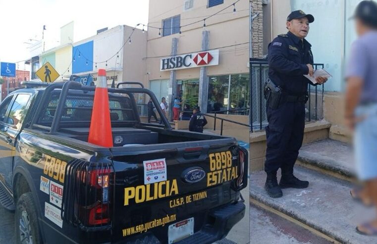Evitan que un ciudadano deposite dinero en Tizimín tras una llamada de extorsión
