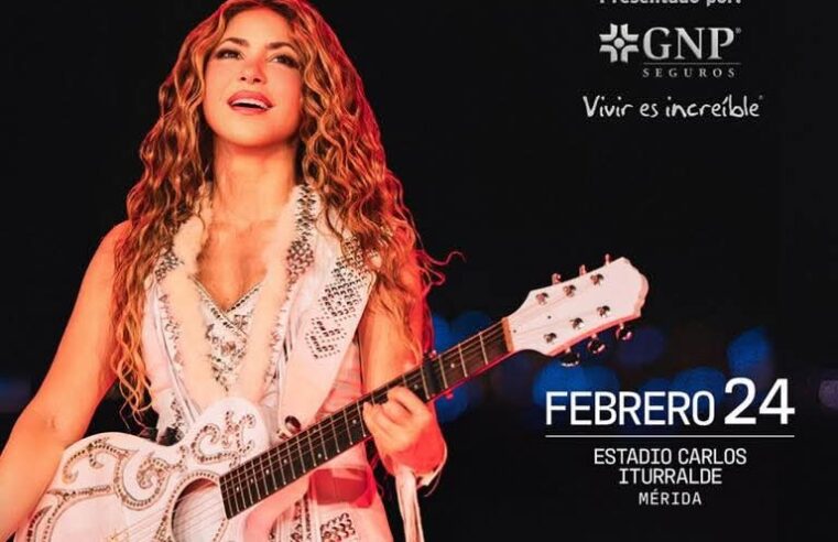 Con facilidades del Ayuntamiento, Shakira dará un concierto en Mérida en febrero de 2026