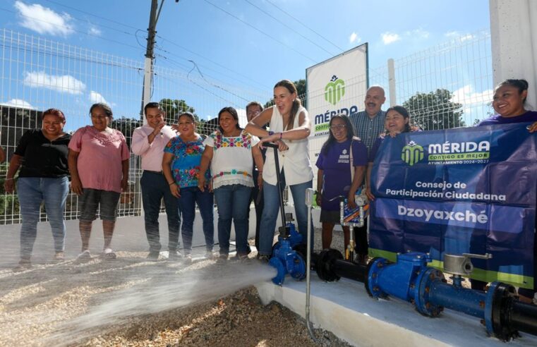 Ya son nueve los  sistema de agua potable renovados en comisarías de Merida