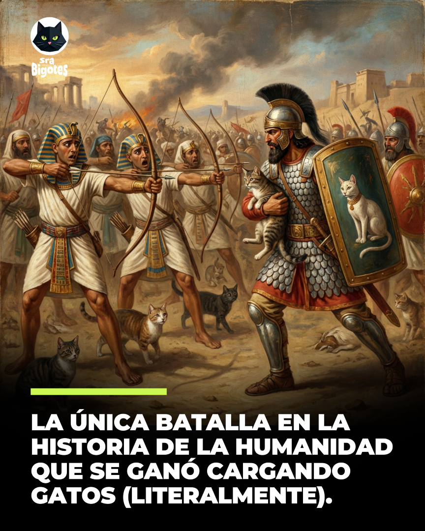 Ganan antigua batalla cargando… ¡gatos!