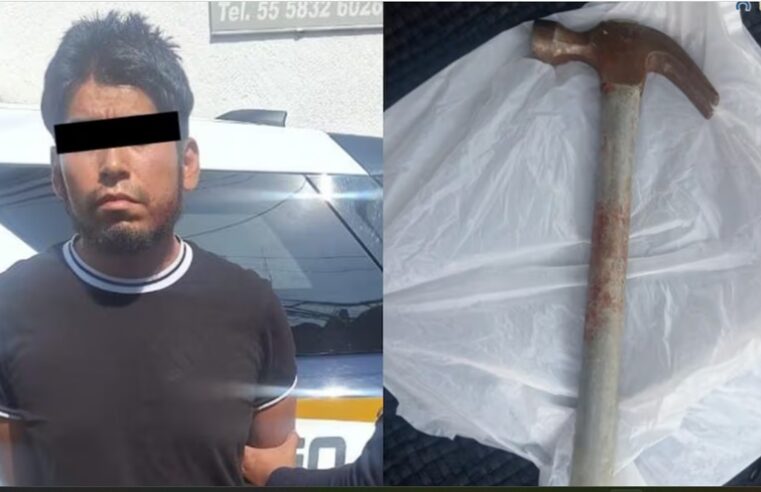 Golpea con un martillo a su mamá de 50 años