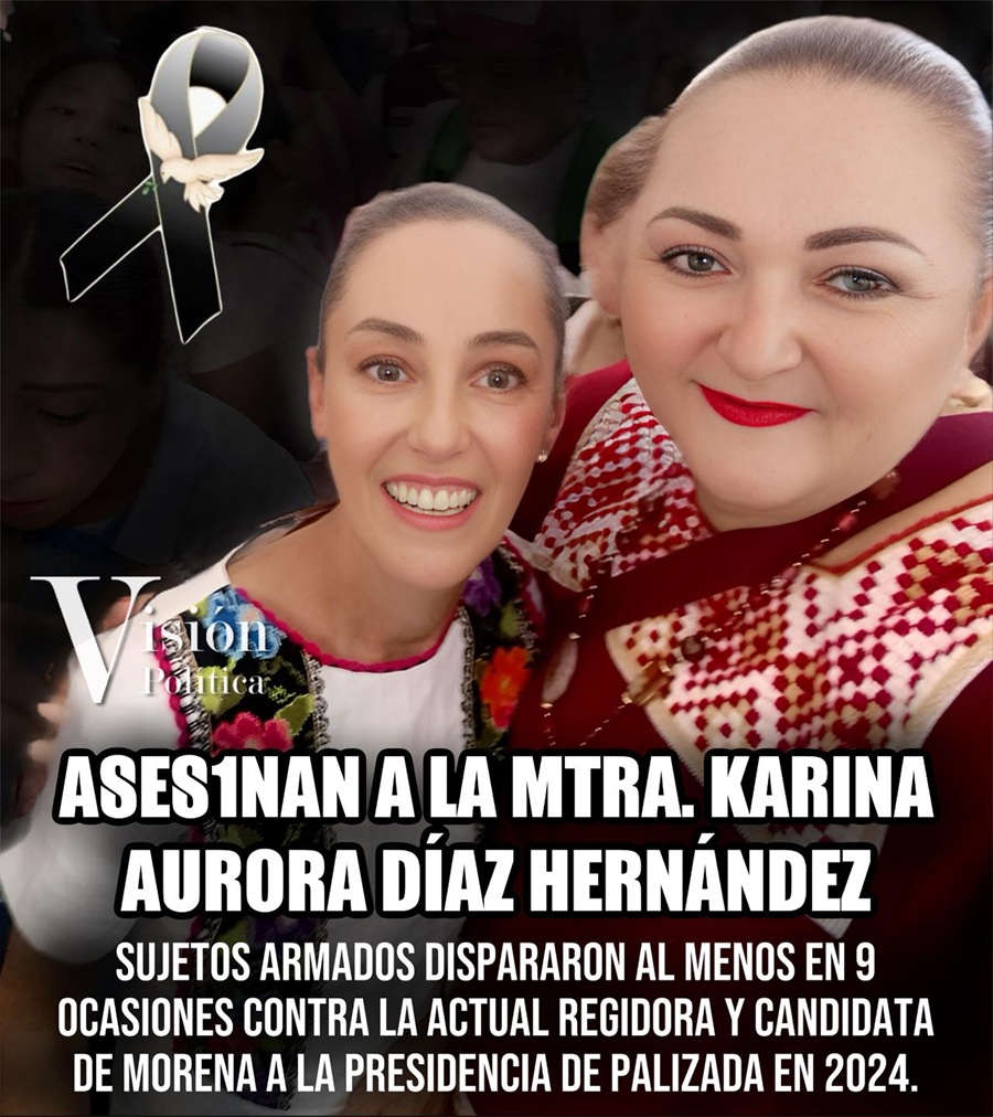 Matan a tiros a una regidora de Morena en Palizada, Campeche