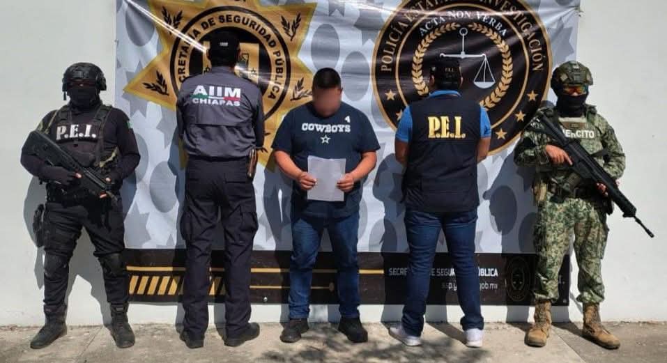 Acusado de desaparecer a tres personas en Chiapas es detenido en Yucatán