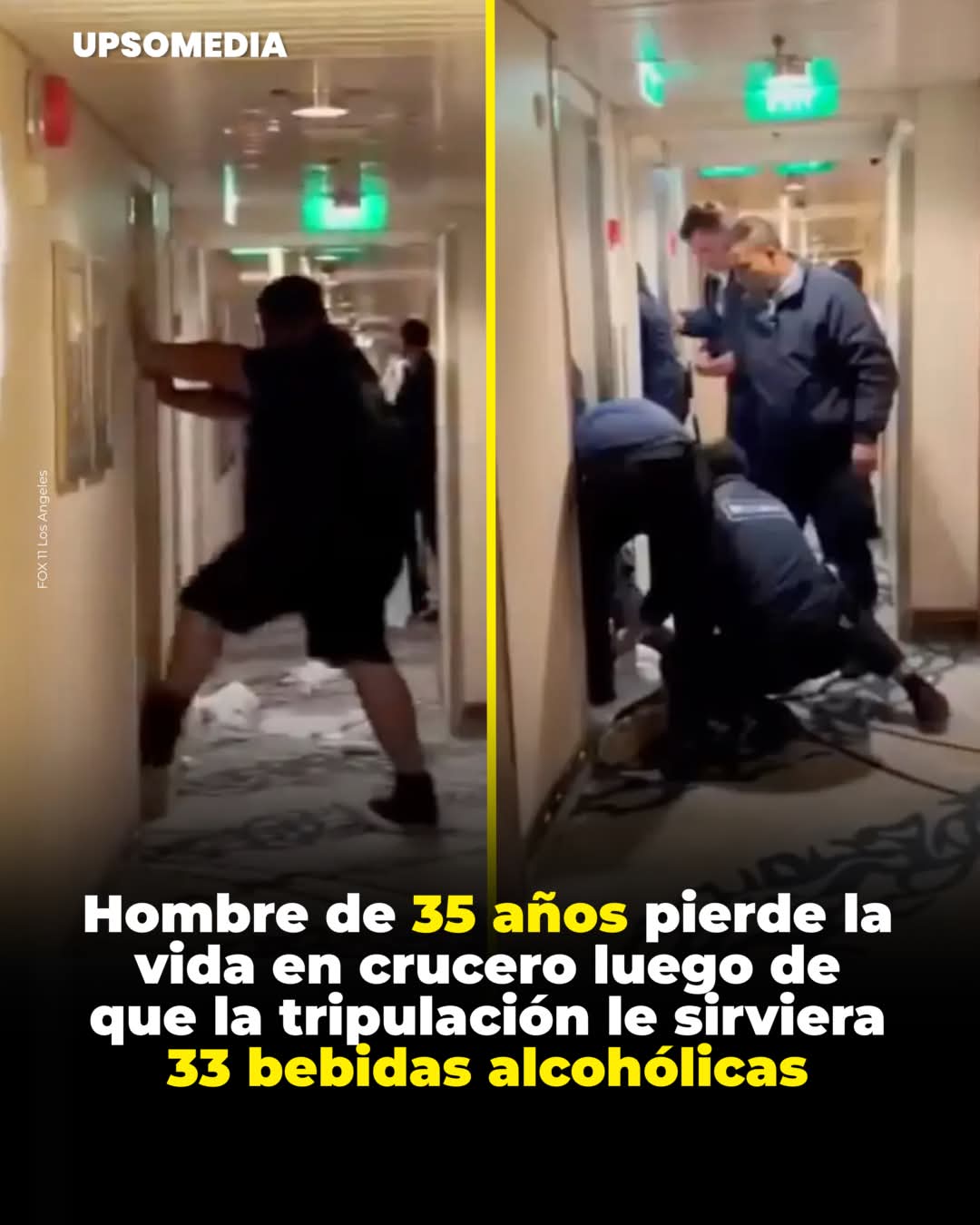 Muere en un crucero luego de que la tripulación le sirvió 33 tragos