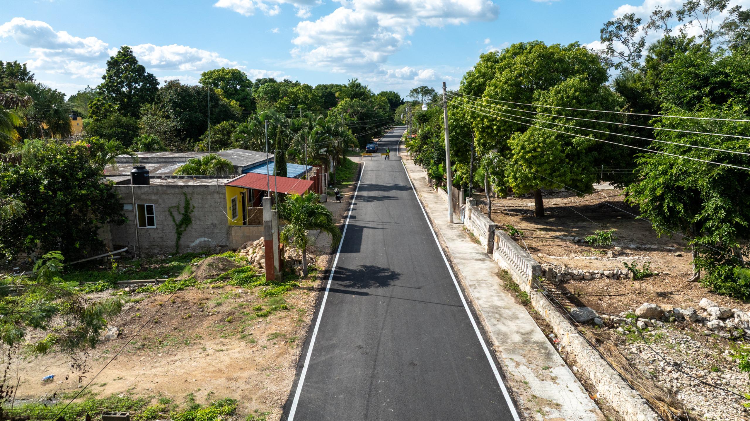 Plan Bienestar Yucatán transforma calles en Muxupip