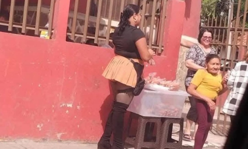 Vendedora de empanadas enciende las redes sociales