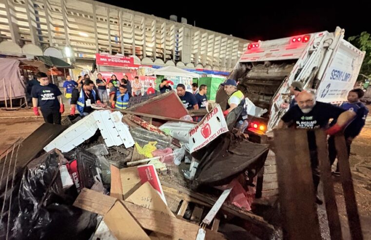 Segundo Mega Operativo de Limpieza renueva el Mercado Lucas de Gálvez