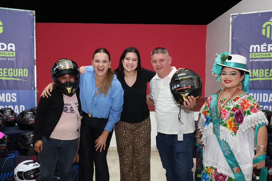 Cecilia Patrón supera la meta de Chambea Seguro con más de mil 200 cascos gratuitos entregados