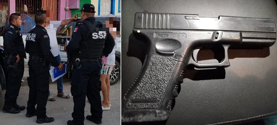 Amenaza a su vecino con una pistola… que era de juguete