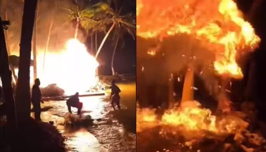 Incendio intencional arrasa con más de 50 palapas en Mahahual