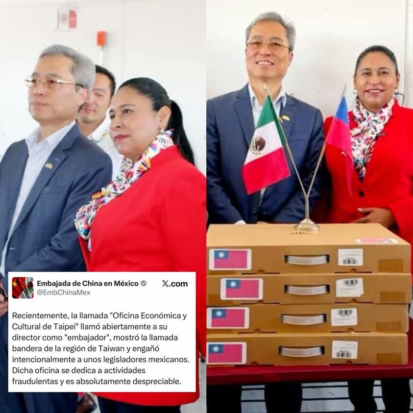 China corrige y exhibe a senadora tlaxcalteca