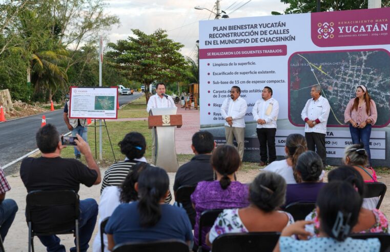 Plan Bienestar Yucatán mejora movilidad en Chacsinkín