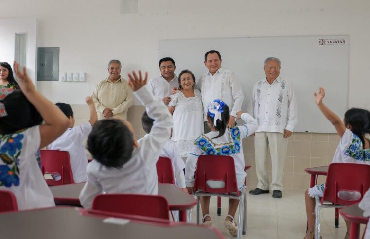Renacimiento Maya mejora infraestructura educativa en Tinum