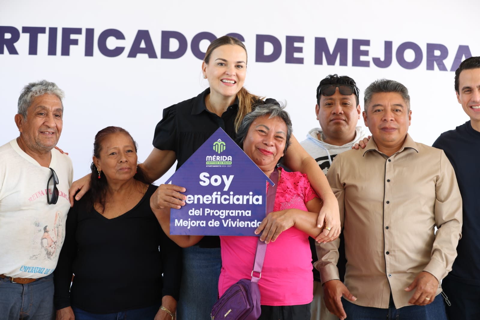 En Mérida construimos hogares más seguros para las familias de nuestras comisarías: Cecilia Patrón.