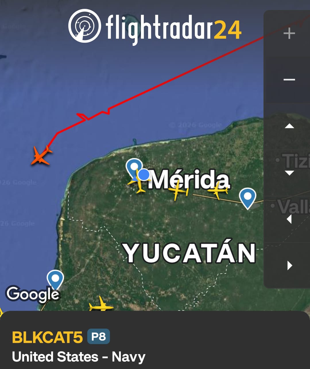 Detectan aeronave militar no tripulada de Estados Unidos sobre espacio aéreo cercano a Yucatán