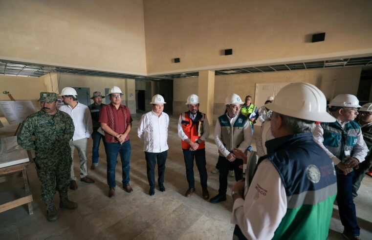 Supervisan avances del Hospital de Ticul y el del IMSS en Francisco de Montejo