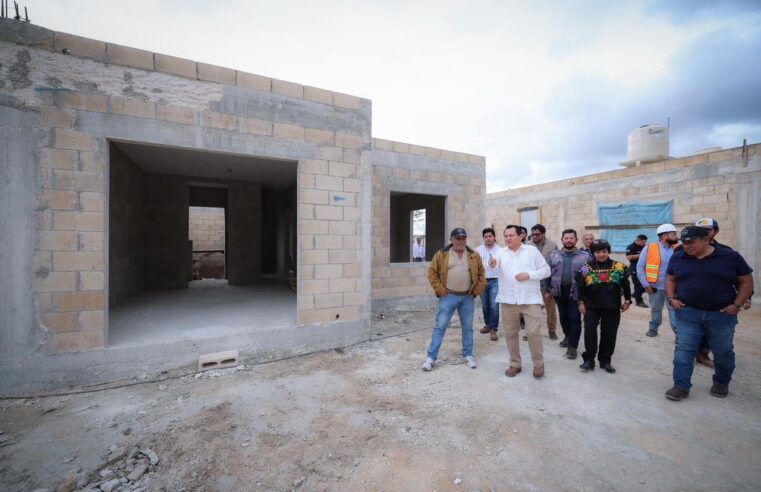 Supervisan Díaz Mena y la titular de la Sedatu avances del Programa de Vivienda para el Bienestar