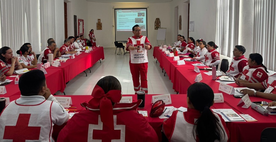 Cruz Roja fortalece sus habilidades de coordinación en caso de emergencias