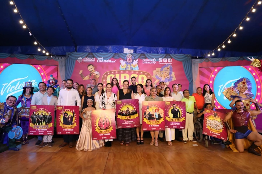 Circo Carnaval Mérida 2026 presenta una cartelera artística que hará vibrar a la ciudad