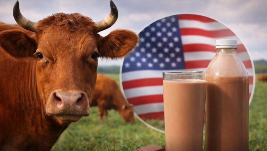 Unos 17 millones de estadounidenses creen que la leche chocolatosa viene de vacas color oscuro