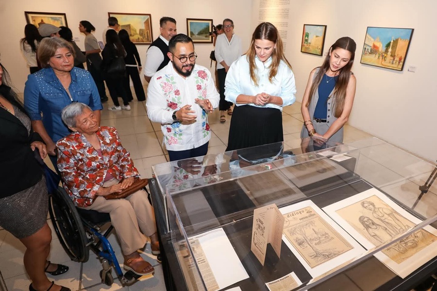 Pinceladas de Manuel Lizama, con su visión de Mérida y la cultura maya, llegan al Olimpo