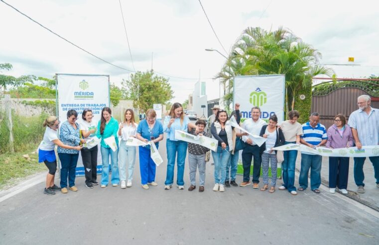 Cecilia Patrón interviene con mejoras en 34 calles en la comisaría de Cholul