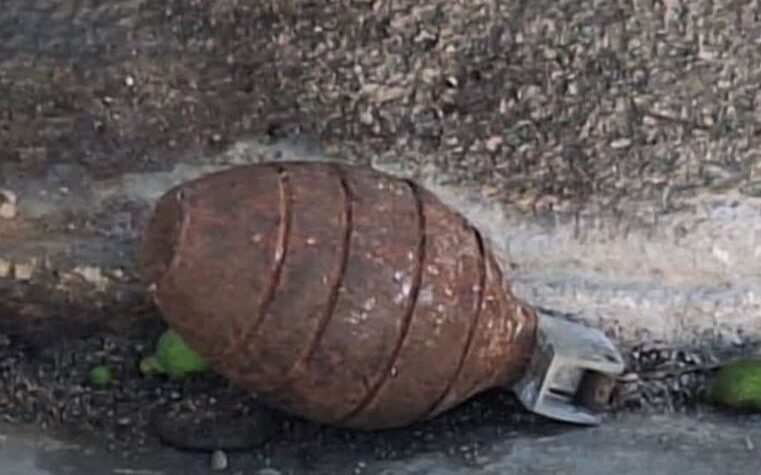 Hallan una granada explosiva en Progreso