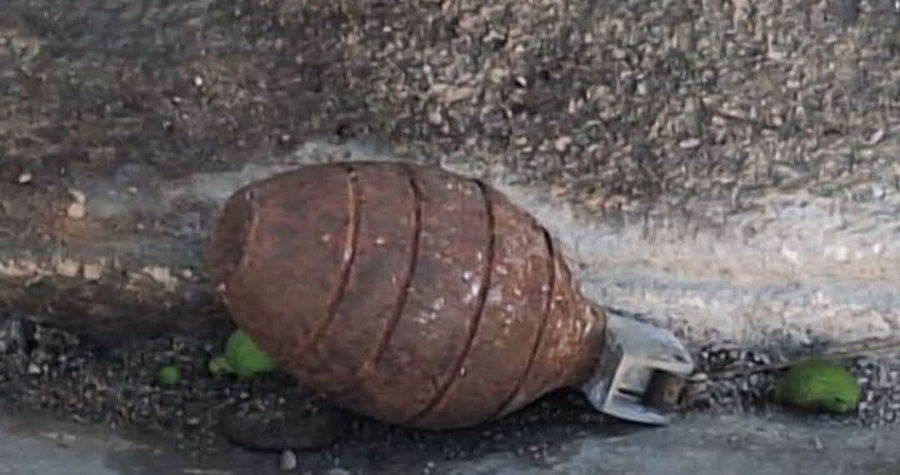 Hallan una granada explosiva en Progreso