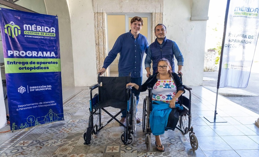 DIF Mérida realiza primera entrega del año de aparatos ortopédicos