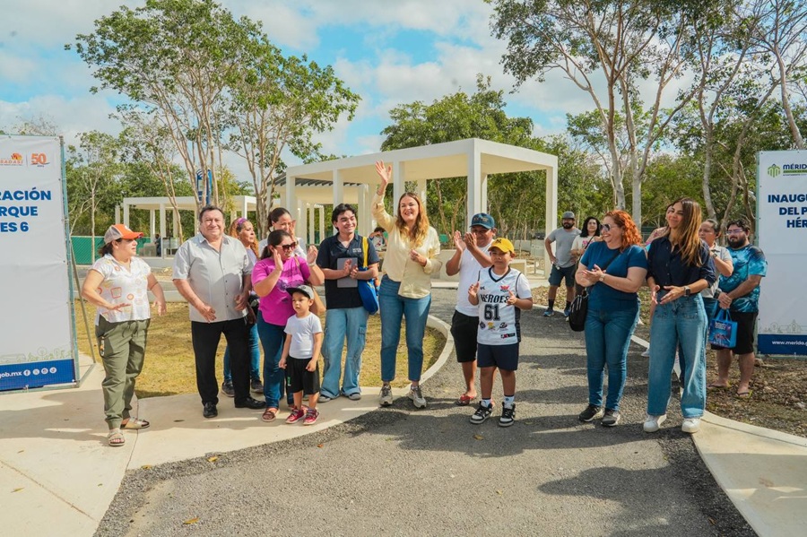Cecilia Patrón inaugura el Parque Recreativo «Los Héroes VI», el primero con coworking
