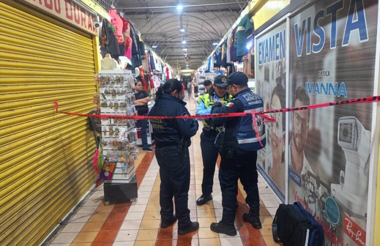 Muere locatario de unos 70 años en el Bazar García Rejón