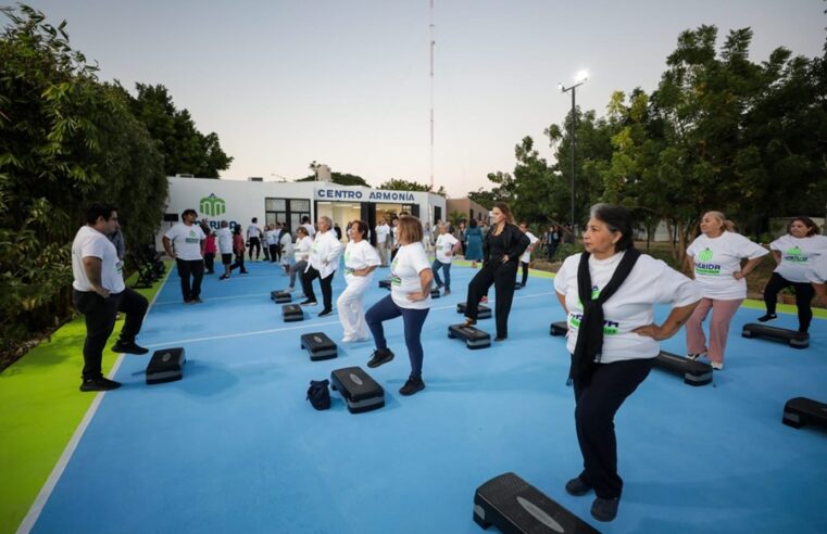 Inaugura Cecilia Patrón espacio deportivo en Centro Armonía para los adultos mayores