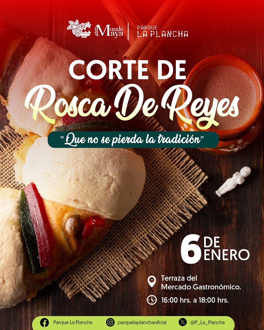 Repartirán rosca de reyes gratis en el Parque de La Plancha