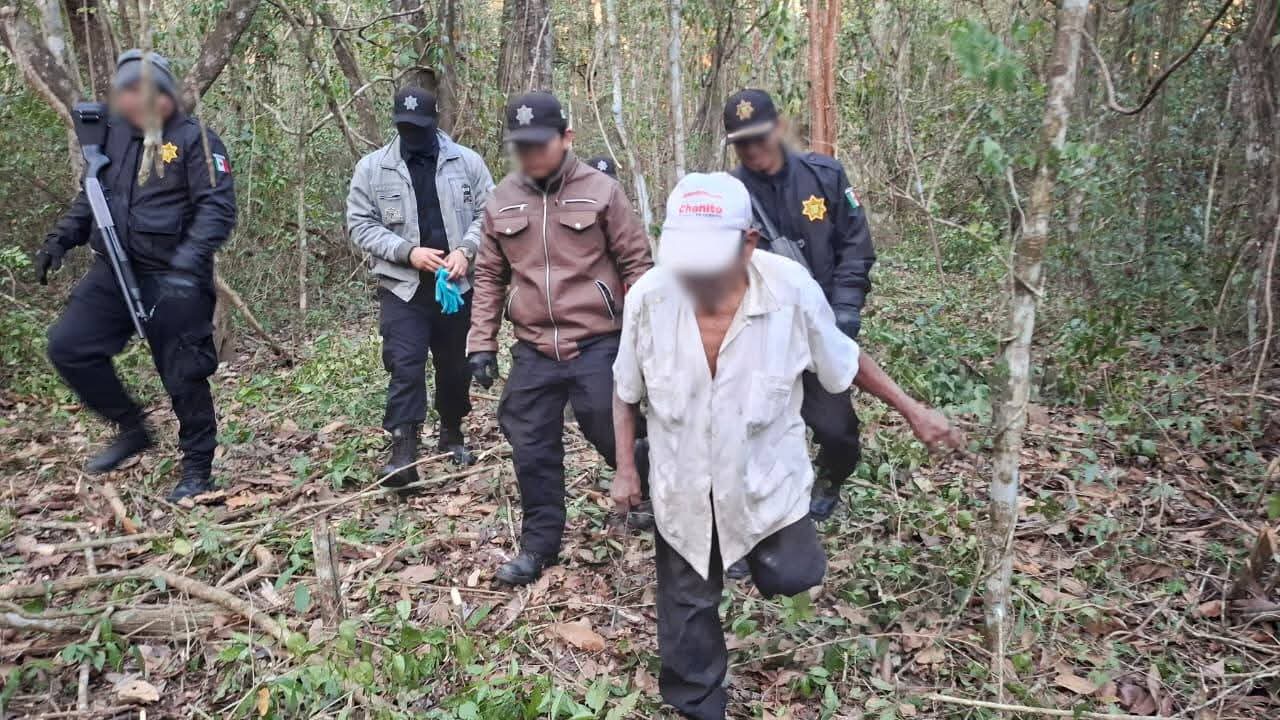 Localizan a abuelito de 86 años tras  pasar la noche en Montes de Tekax