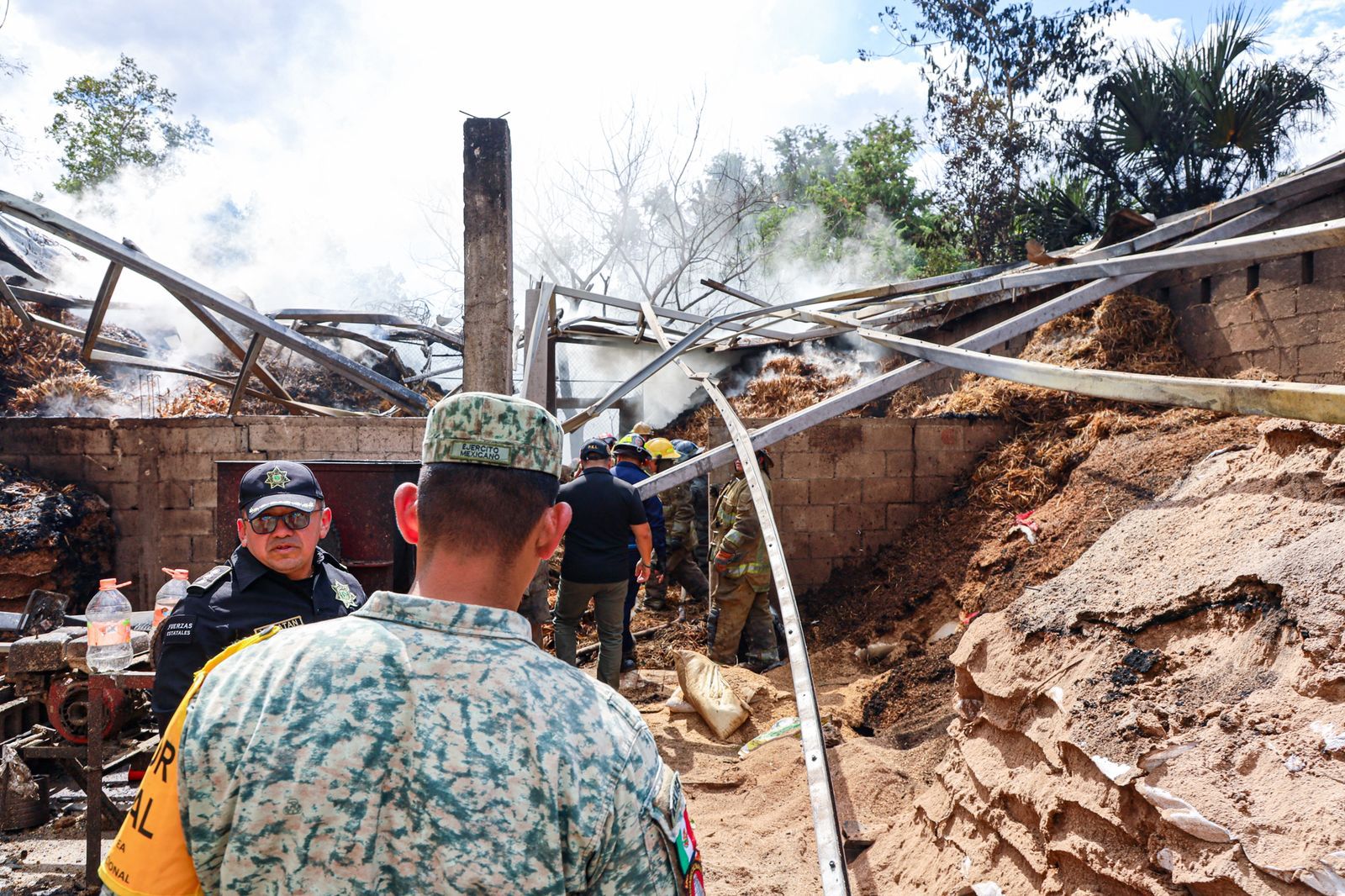 Explosion por pirotecnia en predio de la comisaría de Caucel