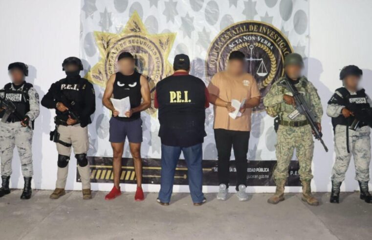 Tres detenidos por robo de camioneta en Mérida