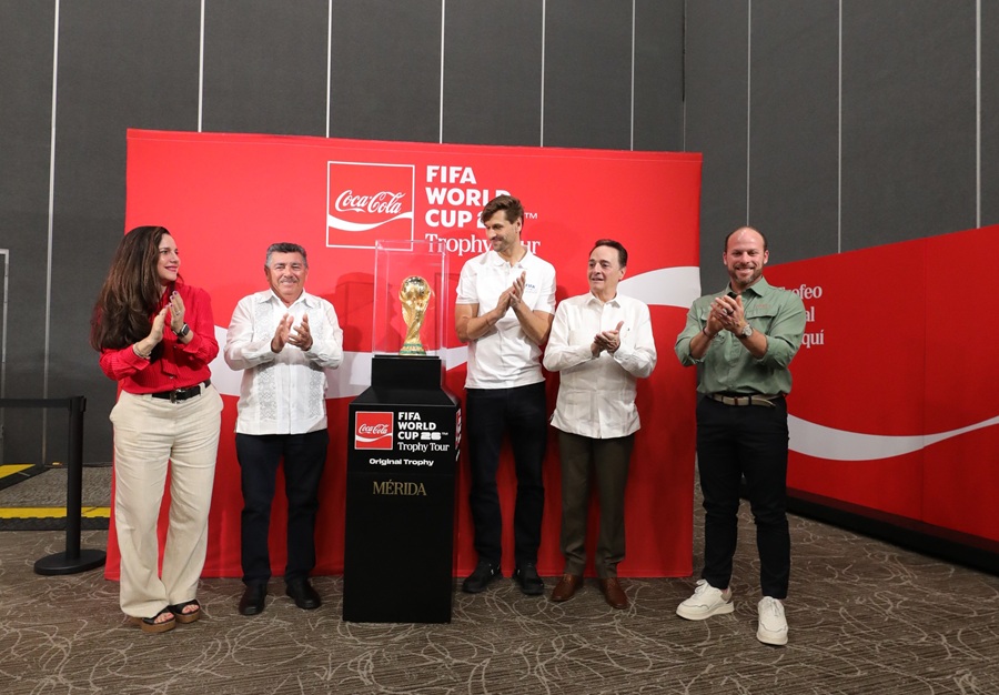 El Tour de la Copa Mundial de la FIFA, presentado por Coca Cola, llegó a Mérida