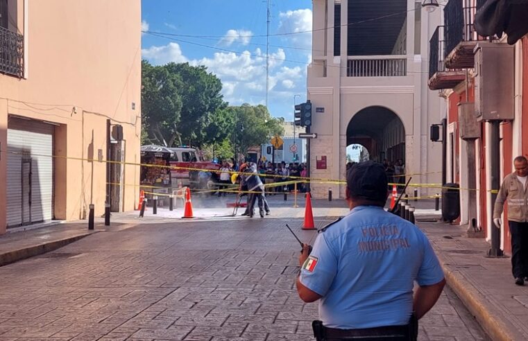 Explota un registro de la CFE en el centro de Mérida: un cortocircuito fue la causa