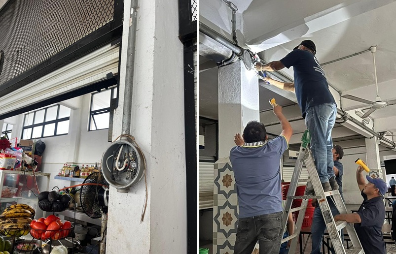 Seguridad prioritaria en mercados de Mérida tras reparación eléctrica