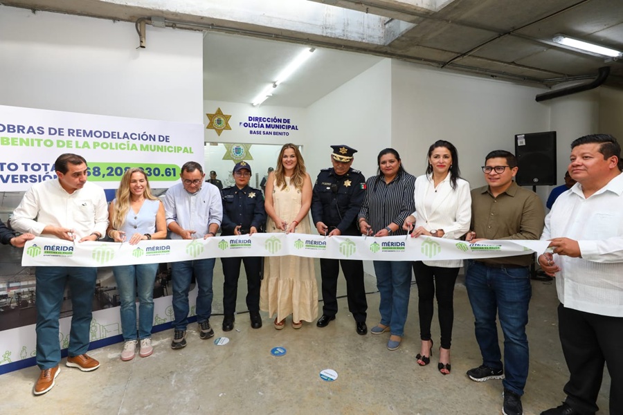 Cecilia Patrón entrega nueva base para la Policía Municipal en San Benito