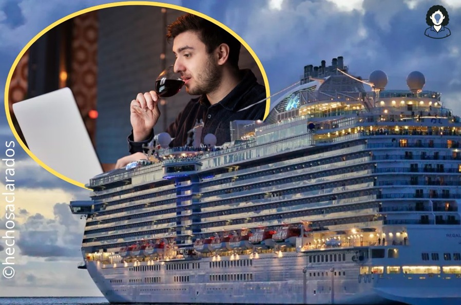 Lo corren luego de que su jefe descubrió que trabajaba remotamente desde un crucero