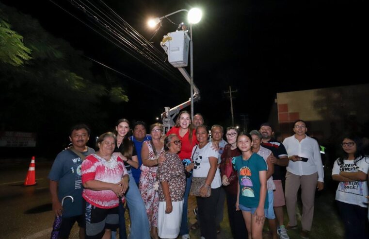 Mérida llegará a 80 mil nuevas lámparas LED durante este año: Cecilia Patrón