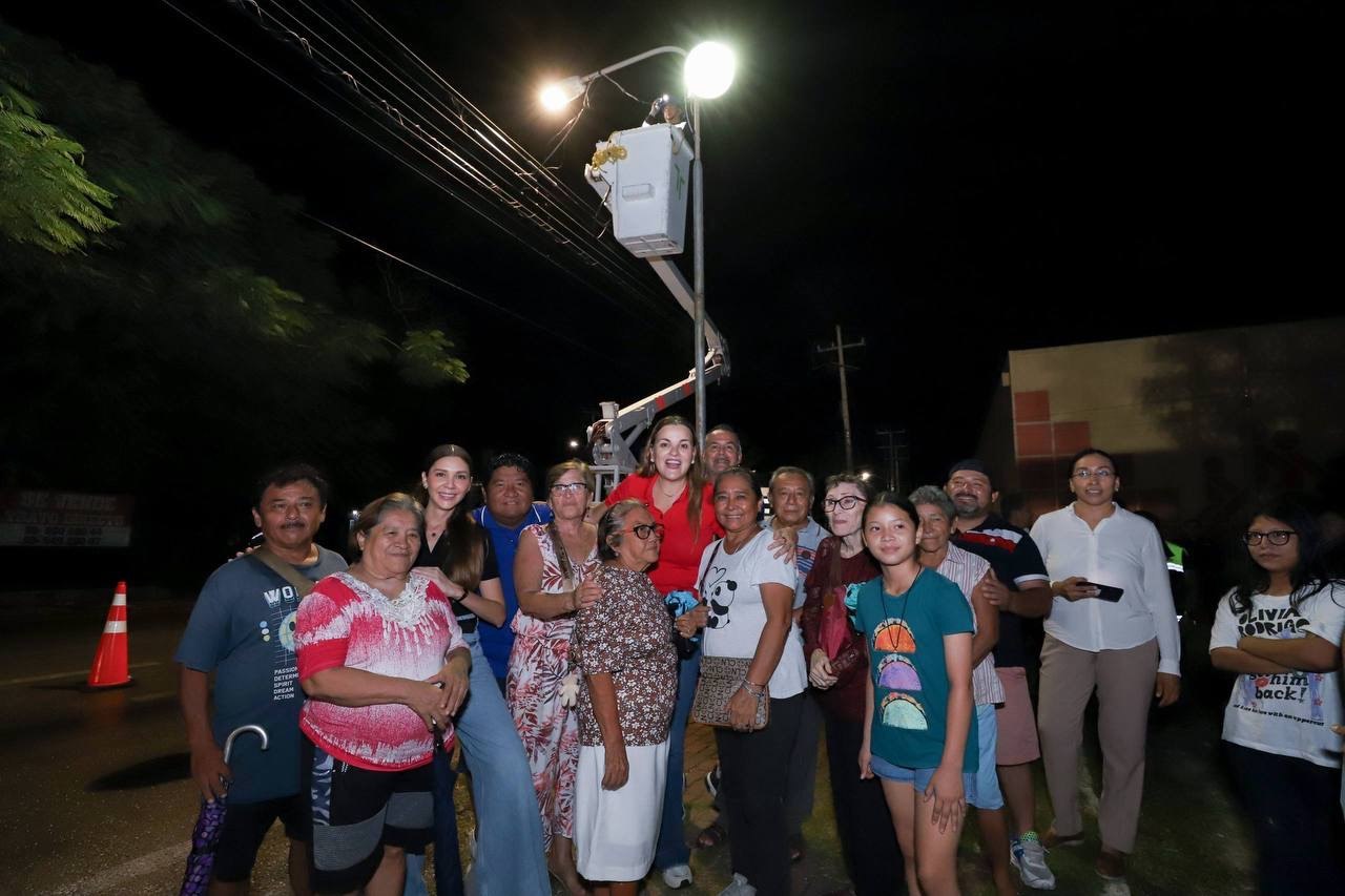 Mérida llegará a 80 mil nuevas lámparas LED durante este año: Cecilia Patrón