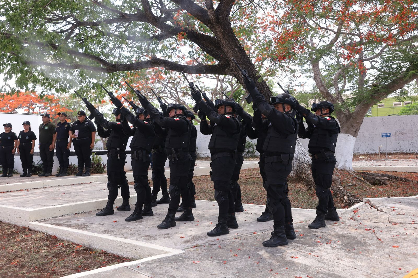 Despiden con honores a policía de la SSP caído en el cumplimiento del deber